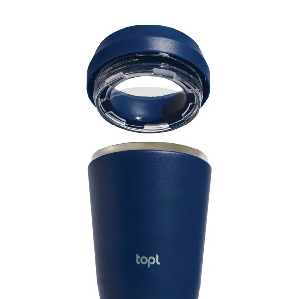  Topl Recycled Steel To Go Tumbler Patented 360 Lid 354ml - Topl navy