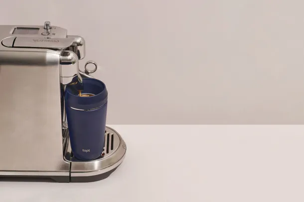  Topl Recycled Steel To Go Tumbler Patented 360 Lid 354ml - Topl navy
