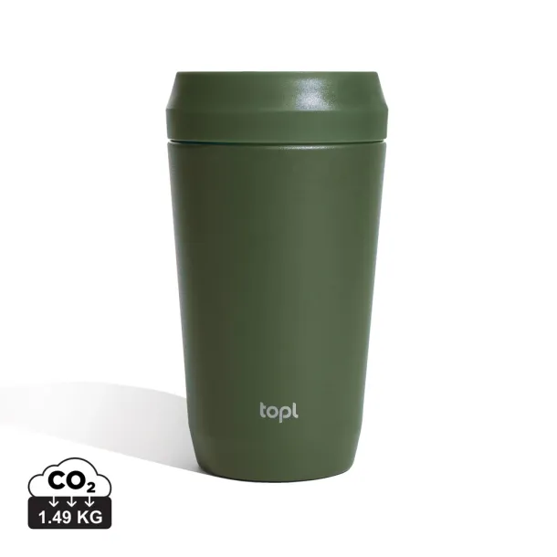  Topl Recycled Steel To Go Tumbler Patented 360 Lid 354ml - Topl 45533C