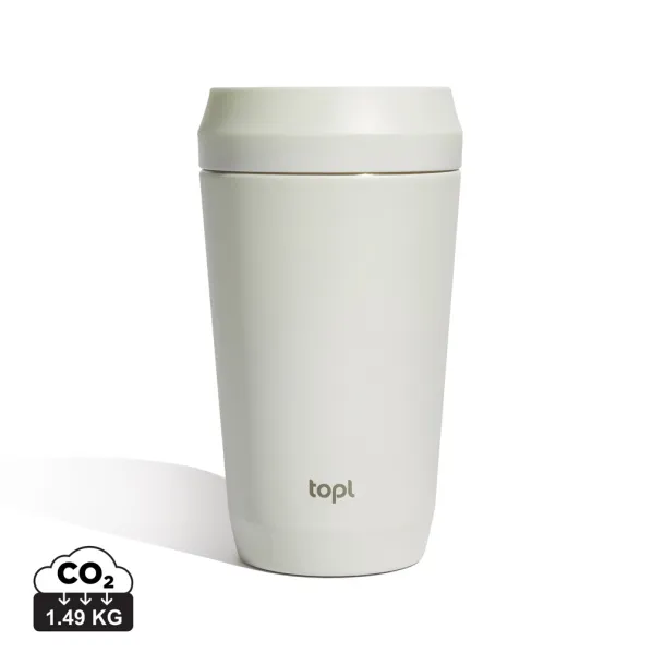  Topl termo šalica To Go s 360° poklopcem, 354 ml - Topl Bijela