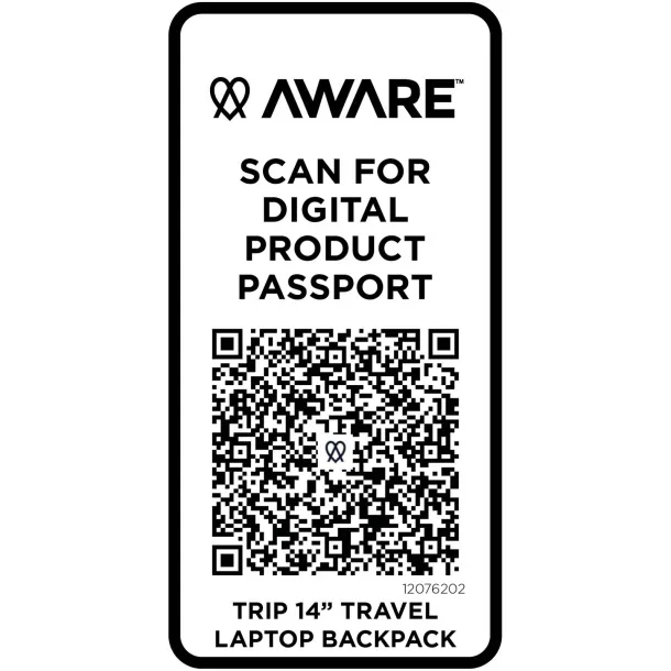 Trip Aware™ putni ruksak za laptop, 14” Off white