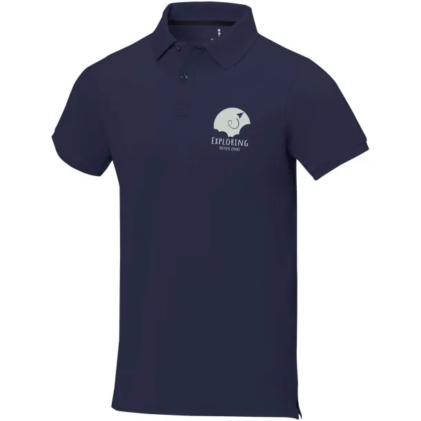 Calgary short sleeve men's polo - Elevate Life Navy Blue