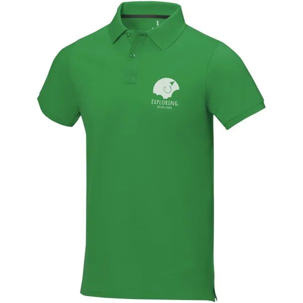 Calgary short sleeve men's polo - Elevate Life Fern green