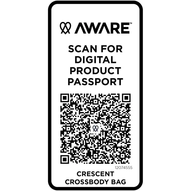 Crescent 500 g/m² Aware™ recycled crossbody bag Navy Blue