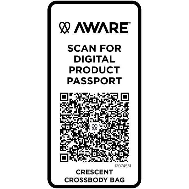 Crescent 500 g/m² Aware™ recycled crossbody bag Green