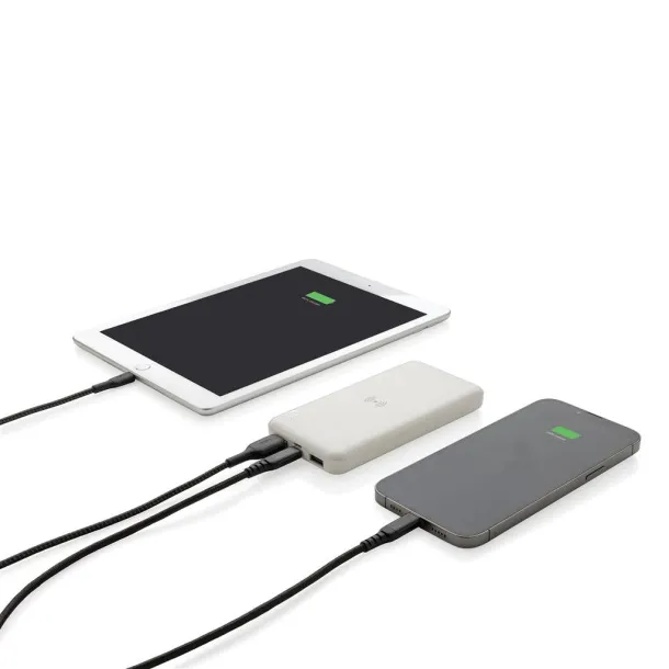  RCS reciklirana prijenosna baterija, 8 000 mAh - XD Collection Bijela