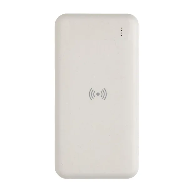  RCS standard recycled plastic wireless powerbank - XD Collection White 