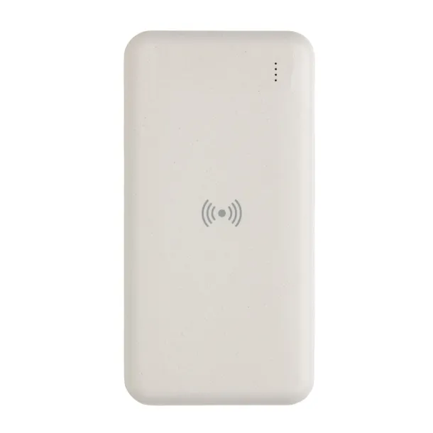  RCS standard recycled plastic wireless powerbank - XD Collection White 