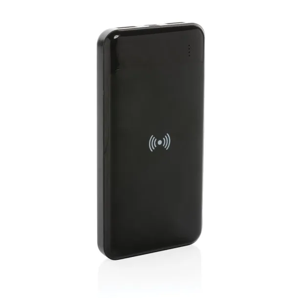  RCS standard recycled plastic wireless powerbank - XD Collection Black 