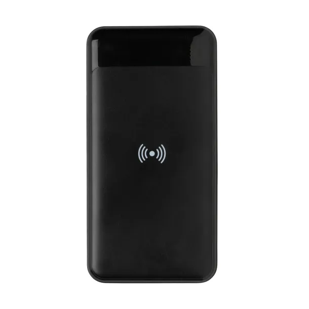  RCS standard recycled plastic wireless powerbank - XD Collection Black 