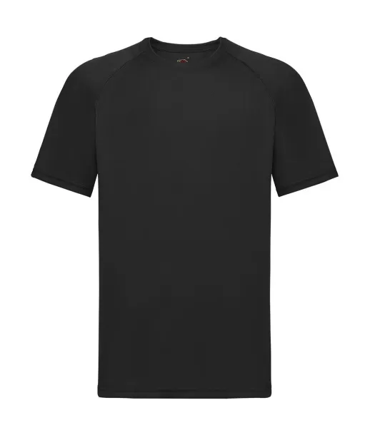  Sportska kratka majica, 140 g/m² - Fruit of the Loom Crna