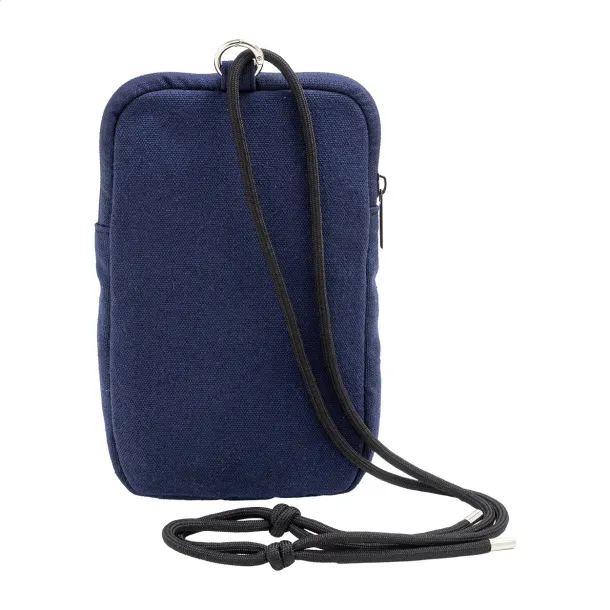 CanvaFon recycled canvas crossbody mobile bag Blue
