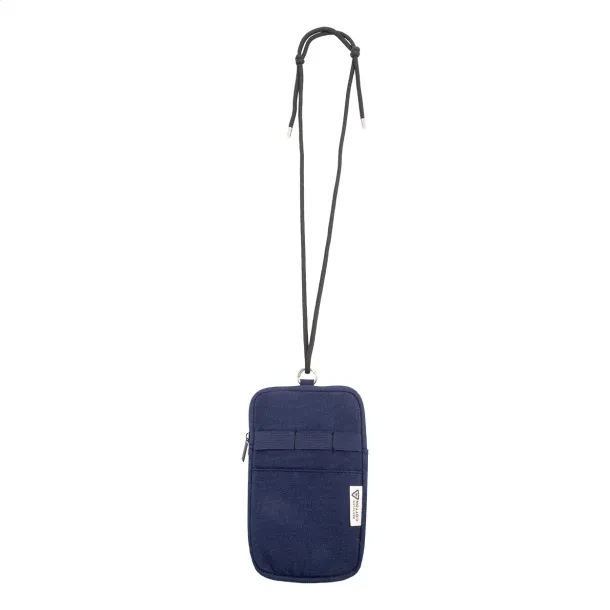CanvaFon recycled canvas crossbody mobile bag Blue
