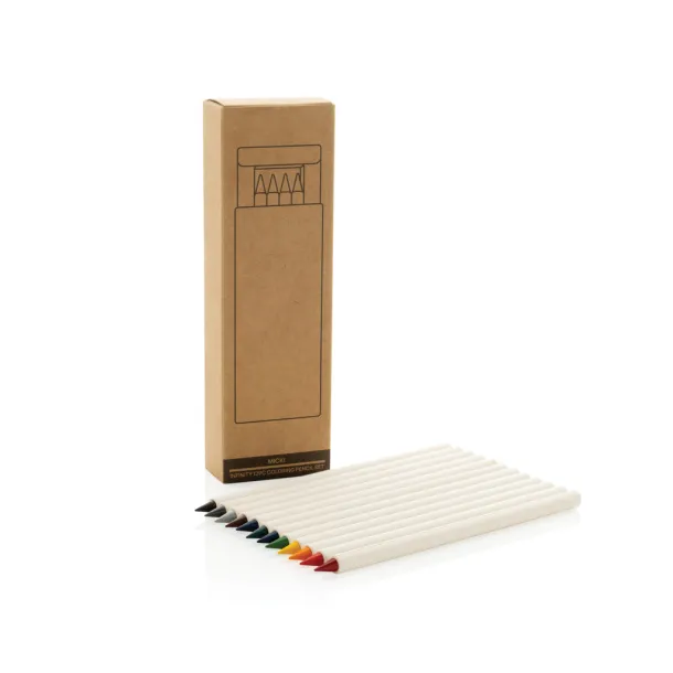  Micki GRS infinity 12pc colouring pencil set - XD Collection White