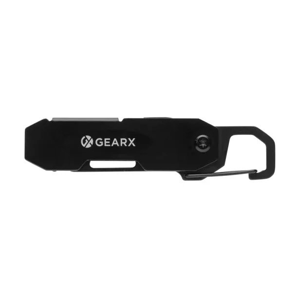  Gear X sklopivi EDC alat s karabinerom i rezačem paketa - GearX Crna