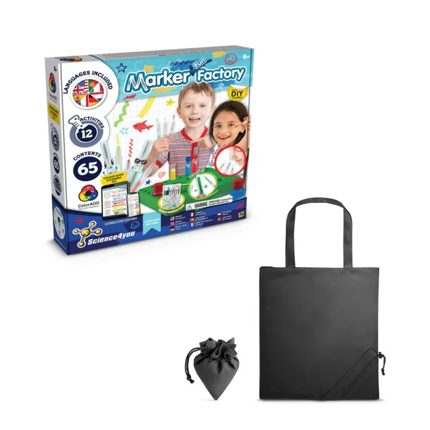 DIY Pen Factory Kit II Educational kit supplied with a 190T folding gift bag Black