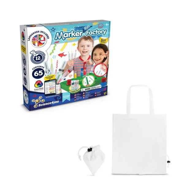 DIY Pen Factory Kit II Educational kit supplied with a 190T folding gift bag White