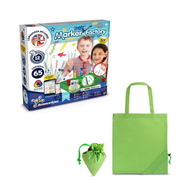 DIY Pen Factory Kit II Educational kit supplied with a 190T folding gift bag Light green