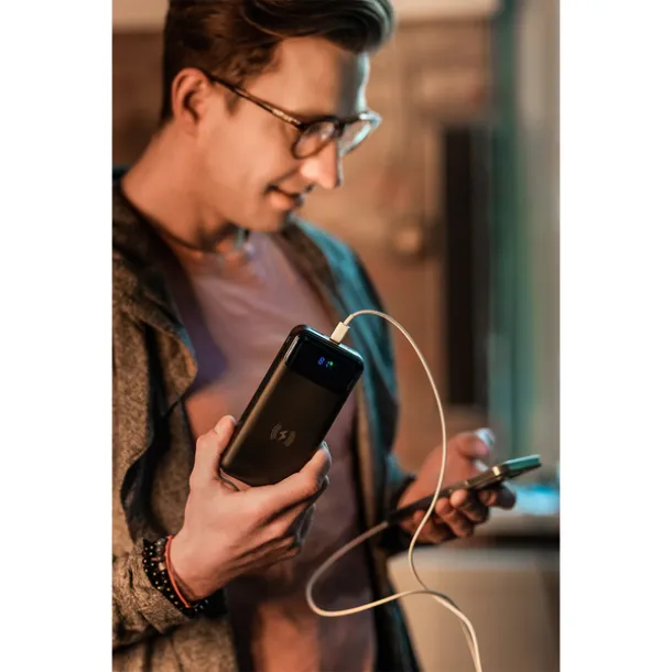 SUPREMI power bank 20000 mAh with wireless charger Black