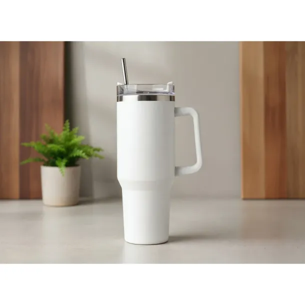 Stasimus termo šalica s ergonomskom ručkom, 1200 ml Bijela