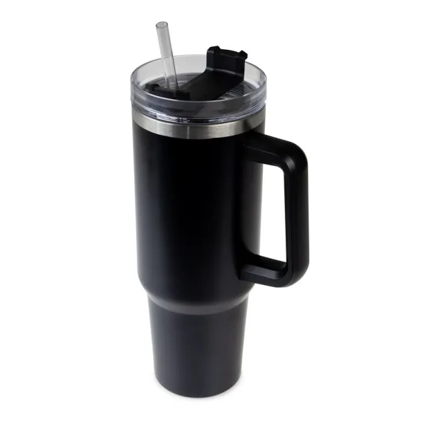 Stasimus termo šalica s ergonomskom ručkom, 1200 ml Crna