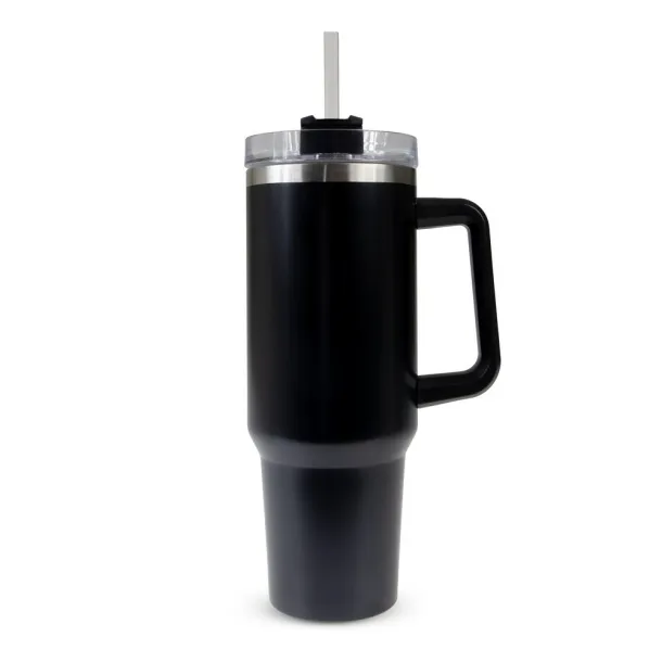 Stasimus termo šalica s ergonomskom ručkom, 1200 ml Crna
