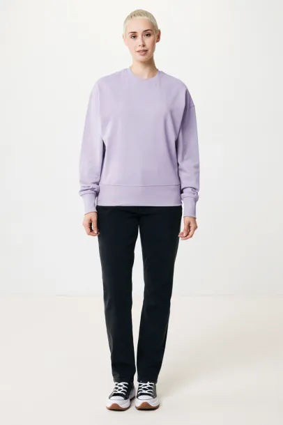  Iqoniq Kruger unisex opušteni pulover od recikliranog pamuka, 340 g/m² - iqoniq Lavanda