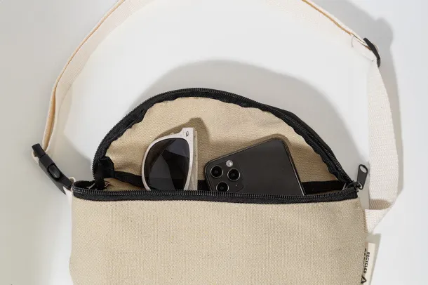 Rekan Hip recycled canvas waist bag Natural
