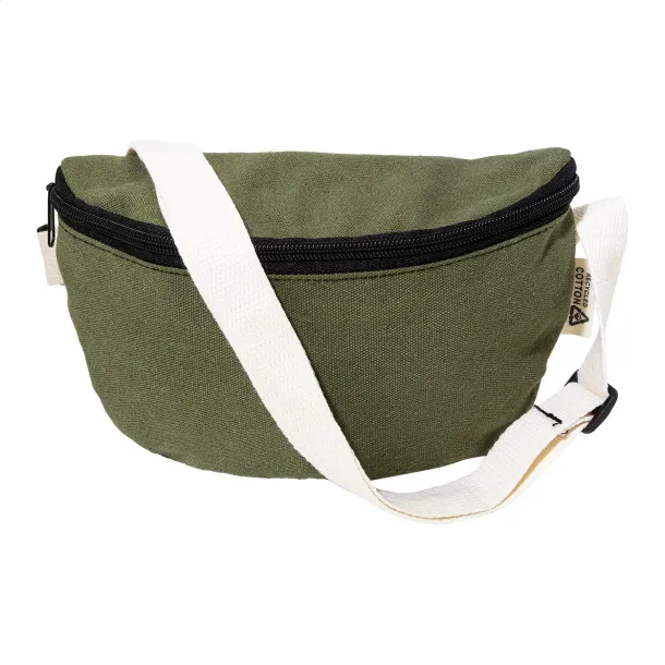 Rekan Hip recycled canvas waist bag Green