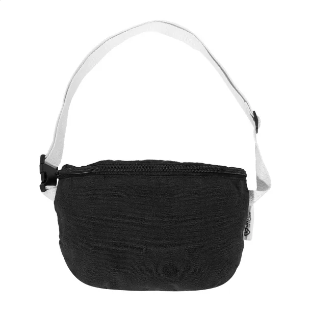 Rekan Hip recycled canvas waist bag Black