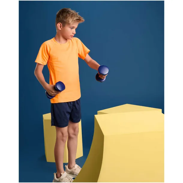 Montecarlo short sleeve kids sports t-shirt - Roly Mornarski plava