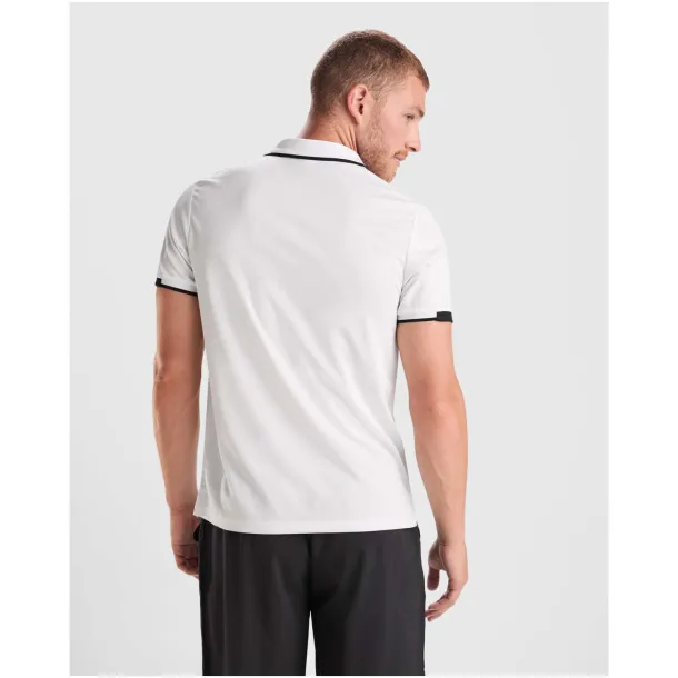 Tamil ženska sportska polo majica s kratkim rukavima, 140 g/m2 - Roly Crna Bijela
