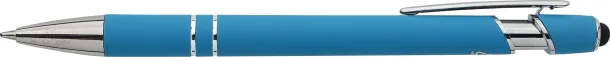  Recycled aluminium ballpen Primo light blue