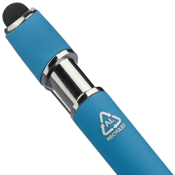  Recycled aluminium ballpen Primo light blue