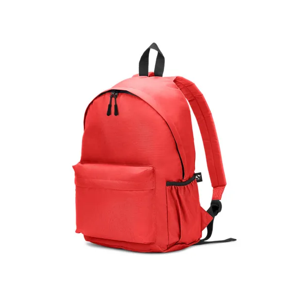 ROSARIO Classic backpack with a timeless design in 600D recycled polyester Red