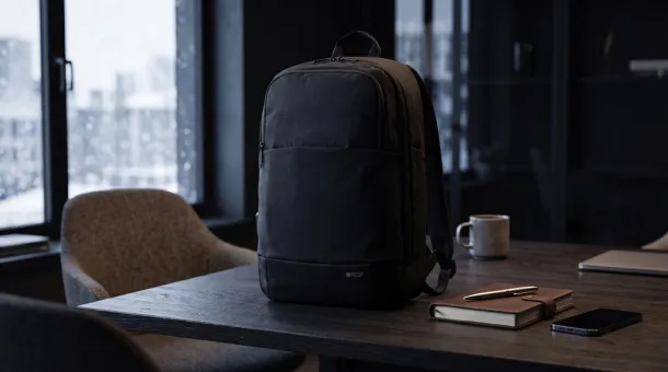  Swiss Peak AWARE™ modern 15.6" laptop backpack - Swiss Peak Black