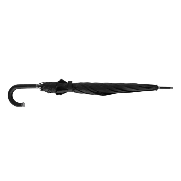  Swiss Peak Vero Aware™ RPET 25” umbrella w luxe handle - Swiss Peak Black