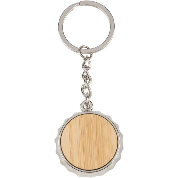 Keyring, bottle opener "bottle cap" brown
