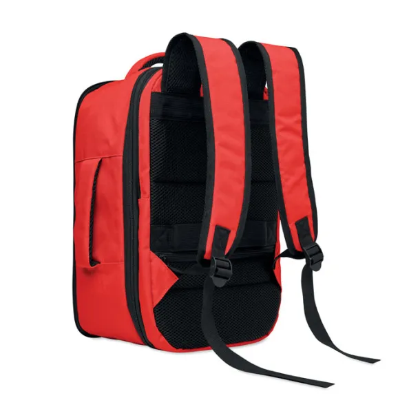 FLYSAFE kabinski ruksak za laptop, 15" Crvena
