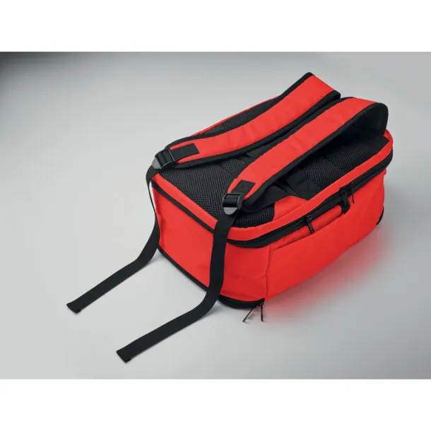 FLYSAFE kabinski ruksak za laptop, 15" Crvena