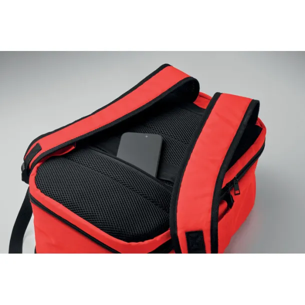 FLYSAFE kabinski ruksak za laptop, 15" Crvena