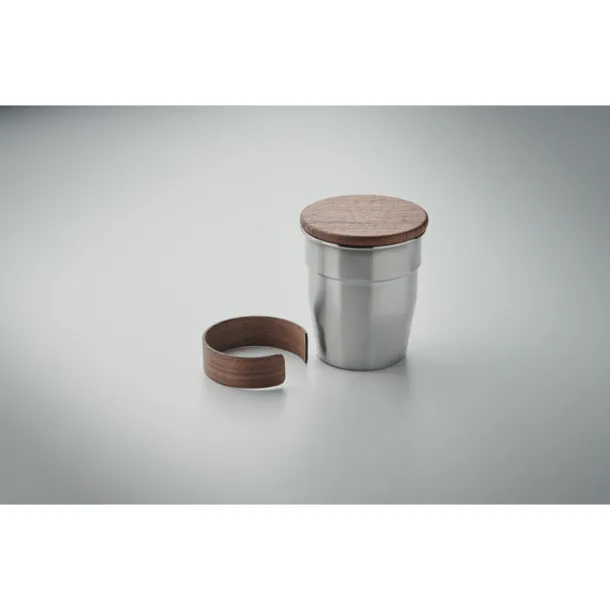 WALNUT Čaša s jednom stijenkom 350 ml Mat srebrna