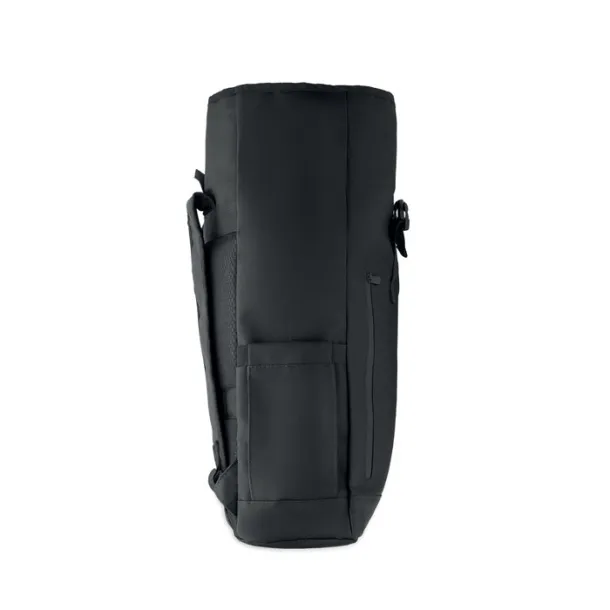BANGKOK ROLL Rolltop laptop rucksack 600D Black