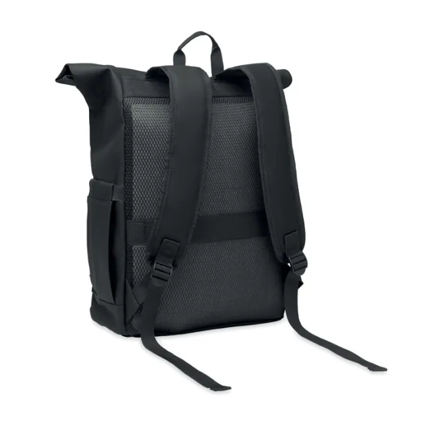 BANGKOK ROLL Rolltop laptop rucksack 600D Black
