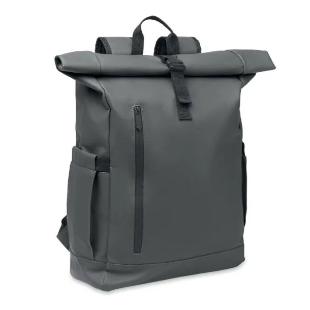 BANGKOK ROLL Roll-top ruksak za laptop od 600D materijala, 15" Stone Grey