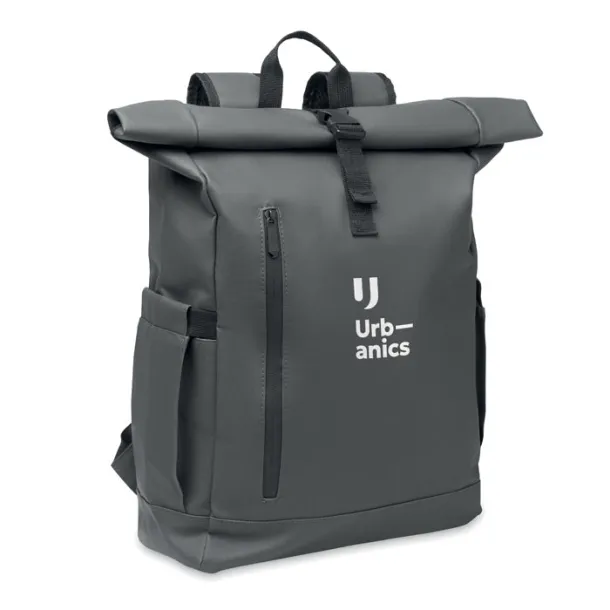 BANGKOK ROLL Roll-top ruksak za laptop od 600D materijala, 15" Stone Grey