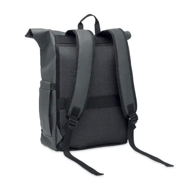 BANGKOK ROLL Rolltop laptop rucksack 600D Stone Grey