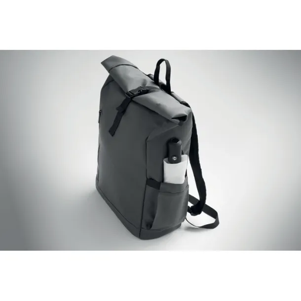 BANGKOK ROLL Roll-top ruksak za laptop od 600D materijala, 15" Stone Grey