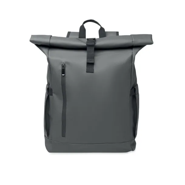 BANGKOK ROLL Roll-top ruksak za laptop od 600D materijala, 15" Stone Grey