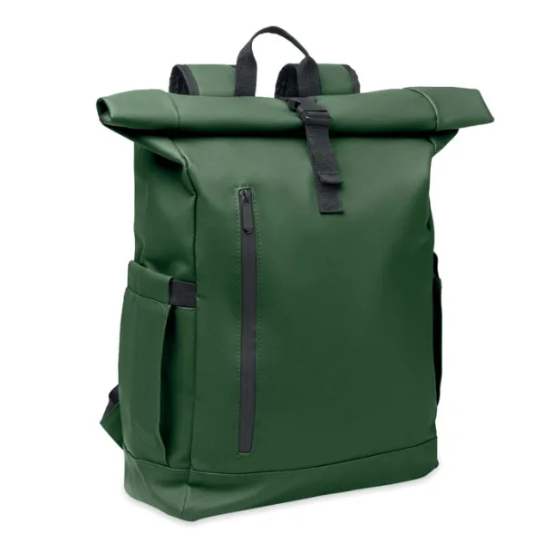 BANGKOK ROLL Roll-top ruksak za laptop od 600D materijala, 15" Dark Green